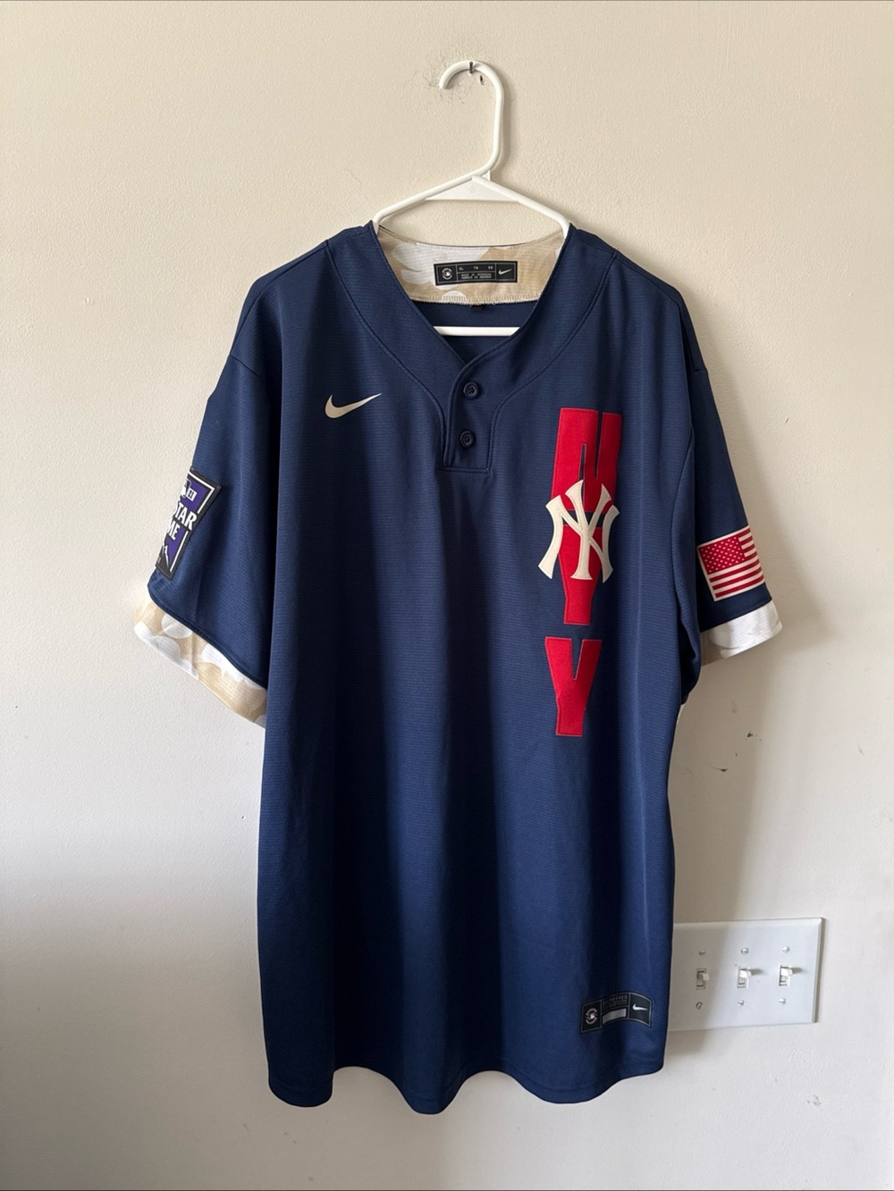 Men's Nike Gerrit Cole #45 NY Yankees 2021 MLB All Star Game Jersey Sz XL - RARE